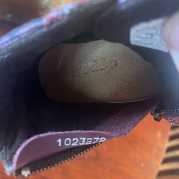 Frodo Floral Patterned Ankle Boots With Side Zipper Closure- Size 25 (8.5) - Picture 7 of 11